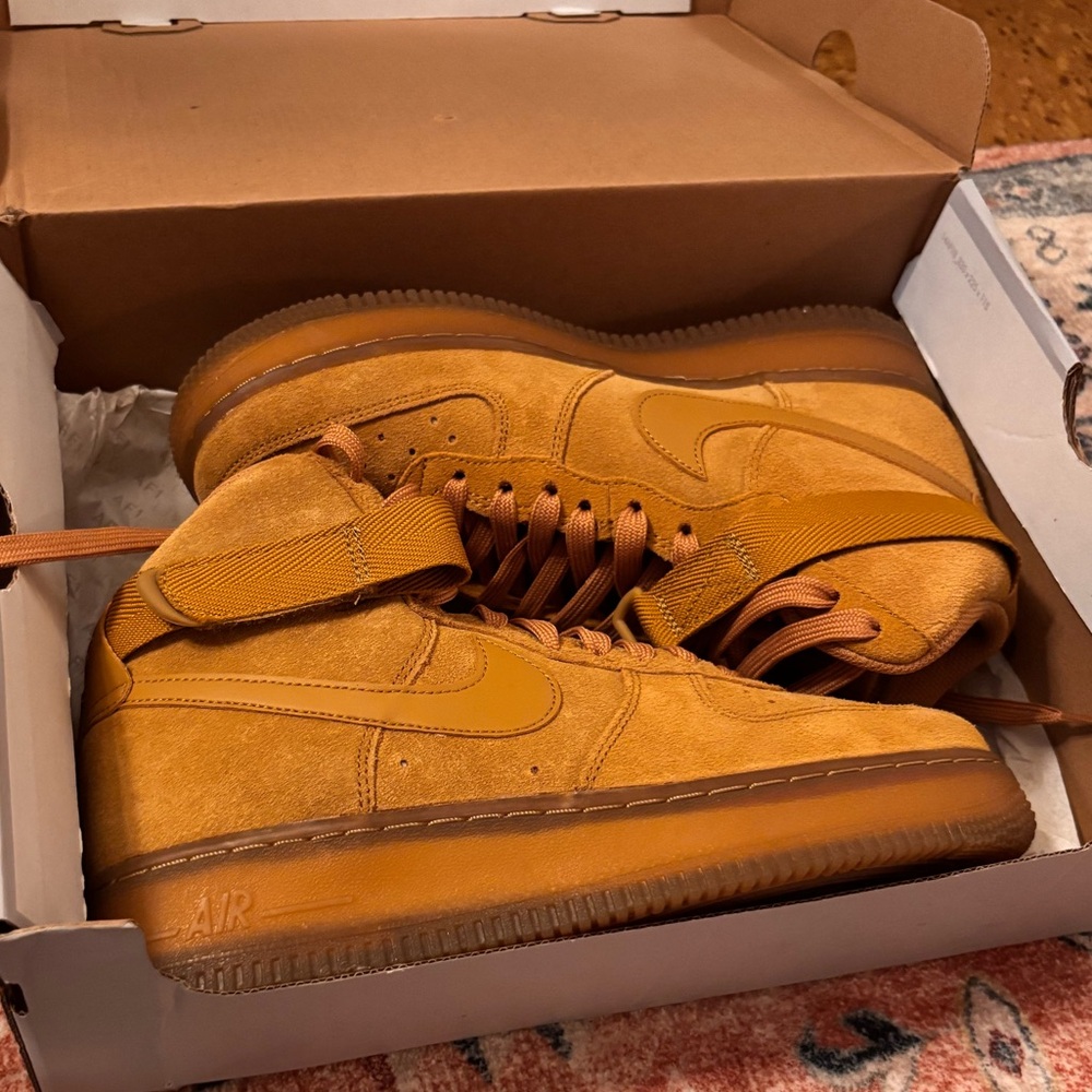 Nike Brown Suede Air Force Ones